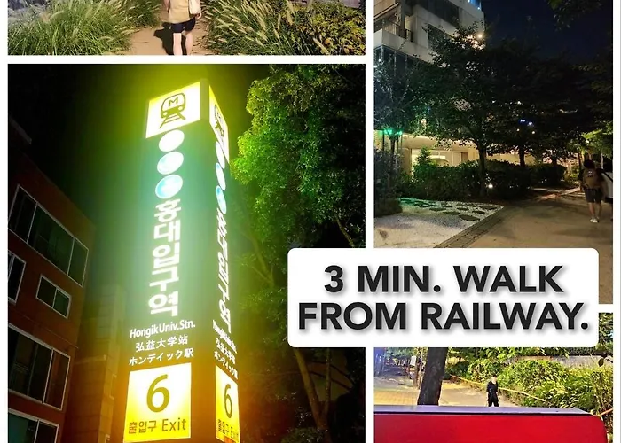 Hongdae 5 Minutes, Park View, 8-person Family, Free Parking, Luggage Storage, Early Check-in, Late Check-out, Infant Welcome, Dryer And Bidet Daire *